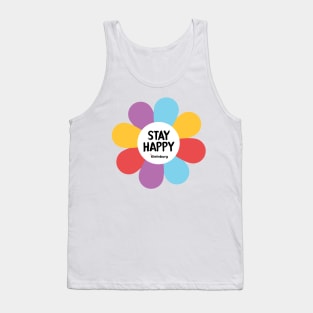 Flowers of hope: STAY HAPPY Tank Top